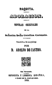 Portada de Paquita. La luz del Tajo. Adoración