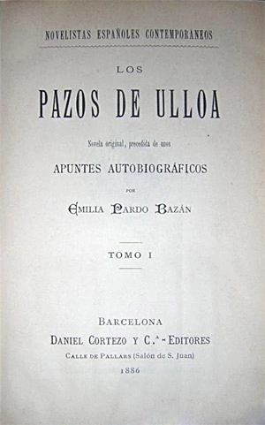 Portada de Los pazos de Ulloa