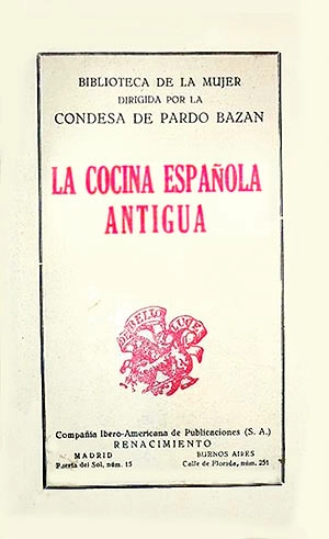 Portada de La cocina española antigua