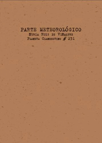 Portada de Parte meteorológico